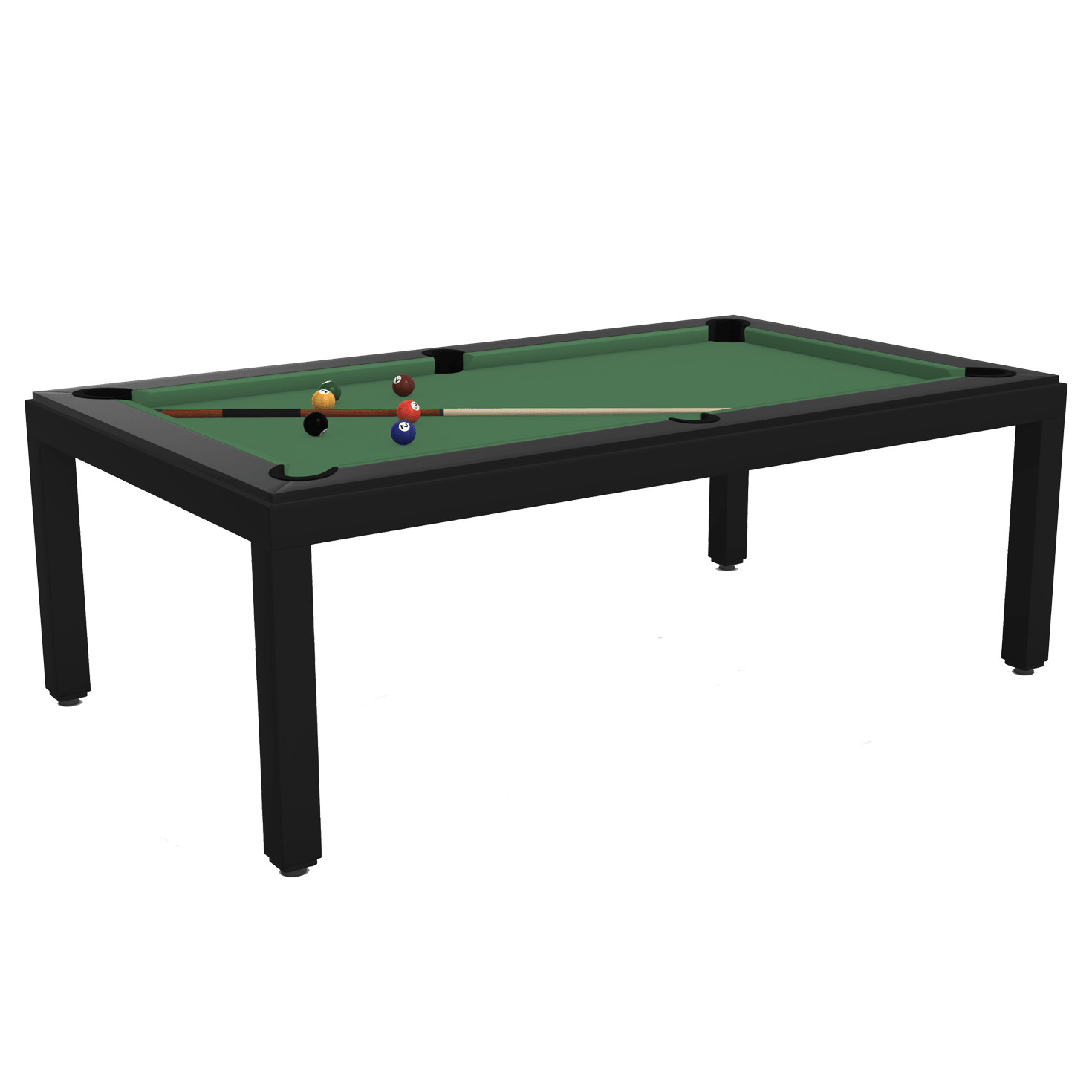 Fusion Black Powder Coated Pool Table Premium Billiard Tables Barton Mcgill