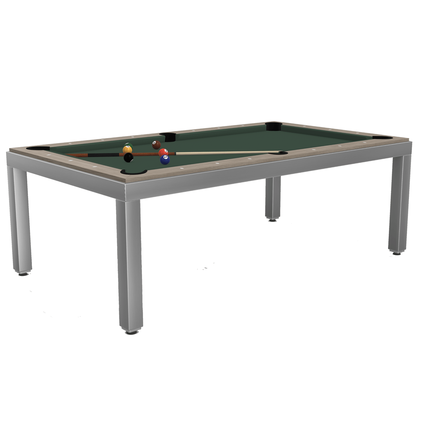 Fusion Brushed Stainless Steel Pool Table Premium Billiard Tables Barton Mcgill