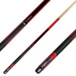 Cue - 57' FSA Pro Series Ash -  Red & Black Soft Grip Hybrid - 2pce - 9.5mm Tip