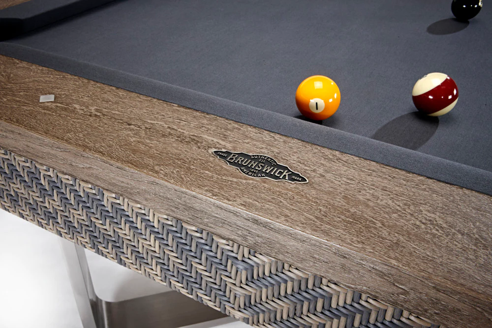 close up of Brunswick the Bali pool table