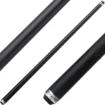 Cue - Players - Onyx Black Matte Cue With Embossed Leather Wrap