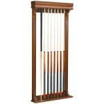Cue Rack - Brunswick Traditional Wall Rack - Chestnut