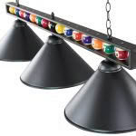Pool Light Rail - 59" Pool Ball Design Light Rail (3 hat)