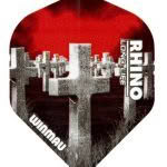 Dart Flights - Winmau - Rhino - Thombstone Red/Black