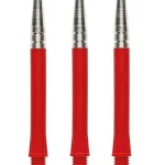 Dart Accessories - Harrows - Nylon Shaft - Medium Red/Chrome