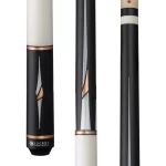 Cue - Lucasi - LUX63 - Midnight Black Bone & Rose Gold inlay