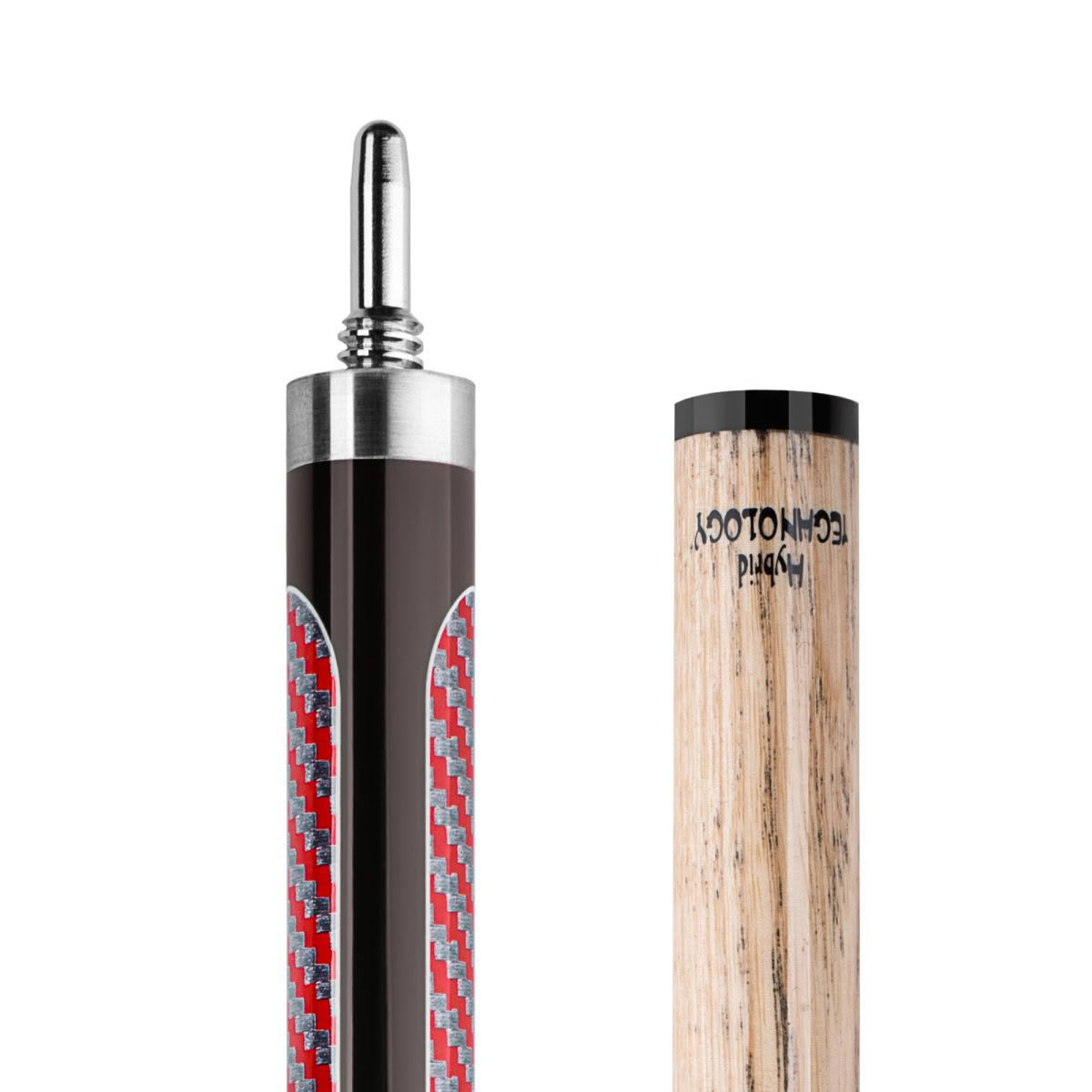 Cue  - Hybrid - 3pce - Case/Pool & Break Cue - Red - Image 1