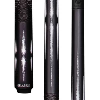 Cue - Lucasi - Pinnacle Black/Imitation Bone Cue With Carbon Fiber Shaft