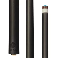 Cue - Lucasi - Pinnacle Black/Imitation Bone Cue With Carbon Fiber Shaft - Image 3