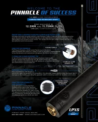 Cue - Lucasi - Pinnacle Matte White/Black Cue with Carbon Fiber Tech Shaft - Image 5