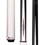 Cue - Lucasi - Pinnacle Matte White/Black Cue with Carbon Fiber Tech Shaft