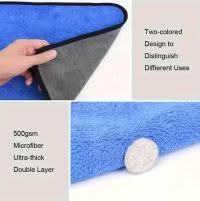 Cloth - Small Microfiber Cloth - Blue&Grey - Image 2