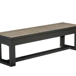 Table - AH - 8' Lanai - 2x Benches only (Obsidian Black)