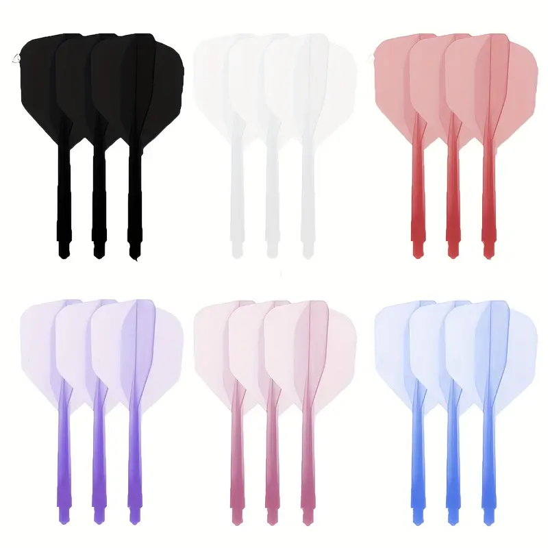 6ce2c572-29d6-4ccb-a17d-aee0dd900e62-2.webp Dart set - 3pce Integrated dart shaft with flight - WHITE - Image 1