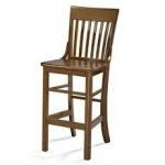 Furniture - BW Heritage Slat Back Bar Stool - Chestnut