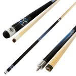 Cue - 58'' 9 Ball Maple - Blue 2pce - 13mm tip