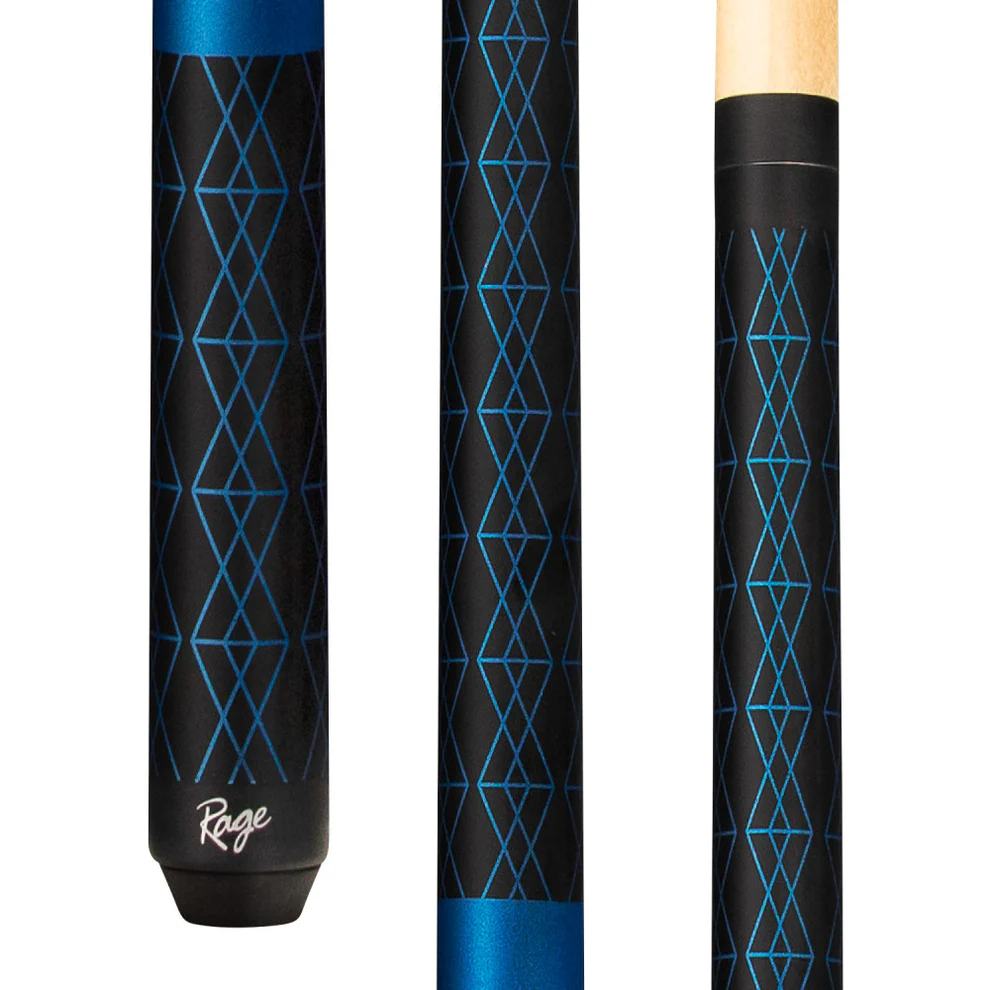 batch-1-rage-matte-blue-diamond-wrapless-cue__rg112_1_990x.webp Cue - Rage - Matte Blue Diamond Wrapless Cue - Image 1