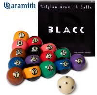 Pool Ball Set - Pool 2 1/4" Aramith Tournament BLACK - Masconi Cup