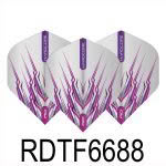 Dart Flights - Red Dragon - Pink & Purple Thunder