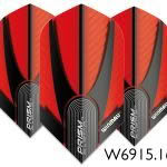 Dart Flights - Winmau - Prism - Red & Black - Thin Line