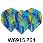 Dart Flights - Winmau MvG - Prism - Navy/Light Blue /Lime