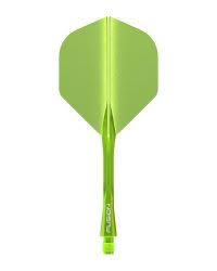 Winmau Fusion Flight & Shaft Transparent  Neon Yellow medium