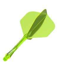 Winmau Fusion Flight & Shaft Transparent  Neon Yellow medium - Image 2