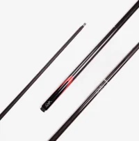 Cue - Grafex Supreme - 2 piece - Black/Red Adjust Weight 9mm
